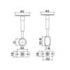 ZMP-34 ตัวแขวนท่อรุ่นปรับความสูงได้ แบบกลวง ADJUSTABLE PIPE HOLDER อุปกรณ์รับท่อ PIPE HOLDER 