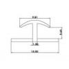 PCT-250-4 อุปกรณ์ฉากเชื่อมด้านหลังตู้ ตัว T PANEL CONNECTOR อุปกรณ์รับท่อ PIPE HOLDER 