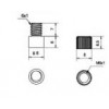 SS-51 ปุ่มรับชั้นตัวผู้-ตัวเมีย 8 มิล SHELF SUPPORT ปุ่มรับชั้น SHELF SUPPORT   