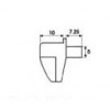 SS-40A ปุ่มรับชั้นอะครีลิกใสพร้อมแกนเหล็ก SHELF SUPPORT ปุ่มรับชั้น SHELF SUPPORT   