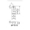 SP-1208 ฉากล้อคกุญแจรุ่นบาง สูง 8 มิล/10มิล STEEL BRACKETS ฉาก BRACKETS    