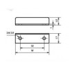 SA-2H-08 เหล็กฉากขนาดเล็กสำหรับล็อคกุญแจ STEEL BRACKETS ฉาก BRACKETS    