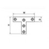 TS-75 เหล็กตัว ที T-SHAPE STEEL CONNECTOR เหล็กต่อไม้ STEEL CONNECTOR