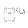 SA-4H08 เหล็กฉาก เหล็ก 4 รู รุ่นบาง STEEL BRACKETS ฉาก BRACKETS 