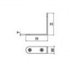 SASL-1741 ฉากสแตนเลส STAINLESS STEEL BRACKETS ฉาก BRACKETS 