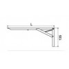 YQ-1023 ฉากเหล็กแบบปรับเก็บได้มีตัวล้อค FOLDING BRACKET ฉากเหล็กรับชั้น SHELF SUPPORT 