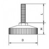 CAG-50820 สกรูปรับระดับรุ่นยอดนิยมเปลี่ยนสกรูได้ CHANGABLE SCREWS GLIDES สกรูปรับระดับ ADJUSTABLE GLIDES