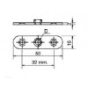 AP16-80 แป้นรองสกรูปรับระดับหน้ากว้าง 16 มิล PLATE FOR ADJUSTABLE GLIDES สกรูปรับระดับ ADJUSTABLE GLIDES