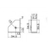 PG-95 พลาสติกรองมุมตู้ด้านนอก PLASTIC GLIDES ฐานและขารองเฟอร์นิเจอร์ BASE