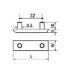 PG-1550 พลาสติกรองด้านล่างโต๊ะหรือตู้ PLASTIC GLIDES ฐานและขารองเฟอร์นิเจอร์ BASE