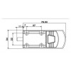 BB-012 กลอนพลาสติกเดือยอลูมิเนียมขาตรง(หนา) PLASTIC BARREL BOLTS กุญแจ LOCK