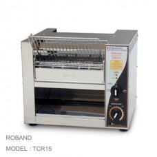 TCR15 เครื่องอบขนมปังสายพานลำเลียงไฟฟ้า Electric Conveyor Toaster 500 slices/hr ROBAND