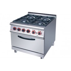 JTA1-JZH-TQ-4-GAS RANGE WITH 4- BURNER & ELECTRIC OVEN-JUSTA