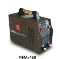 MMA-160 เครื่องเชื่อมไฟฟ้าระบบอินเวอร์เตอร์ ขนาดลวดเชื่อม 2.6-3.2 มม. BIGPOWER MMA-160 เครื่องเชื่อมไฟฟ้าระบบอินเวอร์เตอร์ ขนาดลวดเชื่อม 2.6-3.2 มม. BIGPOWER