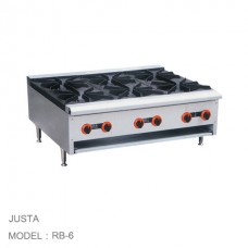 JTA1-RB-6 เตาแก๊สสำหรับทำอาหาร JUSTA 