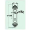 9307 Classic Zinc Alloy Handle for Mortise Lock มือจับซิงค์อัลลอย สำหรับมอร์ทิสล็อค Veco วีโก้