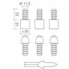 RB03-Hinge Reinforcement Bolts อุปกรณ์เสริม อุปกรณ์ประตู Veco วีโก้