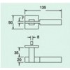 SLH502 Modern Stainless Steel Handle for Mortise Lock มือจับสำหรับมอร์ทิสล็อค Veco วีโก้