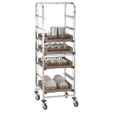 300147 รถเข็นตะกร้าเครื่องล้างจาน Dishwasher basket trolley ASP700 Bartscher