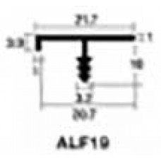 ALF19 คิ้วตัวทีแบบมีปีก1ข้าง