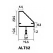 ALT62 อลูมิเนียมตกแต่งขอบบานตู้ 