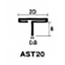 AST20 สแตนเลสตัวT ยาว2.44m. 