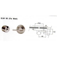 GLW90-1( Fix wall ) GLASS SHOEER DOOR LOCK VVP