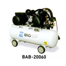 BAB-20060 ปั๊มลมสายพาน ขนาดถัง 60 ลิตร BIGAIR