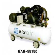 BAB-55150 ปั๊มลมสายพาน ขนาดถัง 150 ลิตร BIGAIR