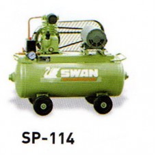 SP-114 ปั๊มลมชนิดถังนอน ขนาดถัง 36 ลิตร สวอน SWAN