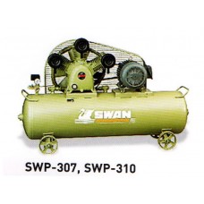 SWP-307 ปั๊มลมชนิดถังนอน ขนาดถัง 240 ลิตร สวอน SWAN