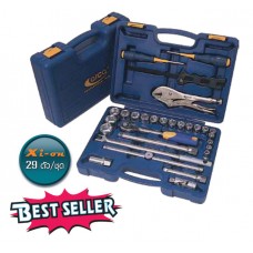 99957-40293 Socket Set ชุดเครื่องมือ-ลูกบ๊อกซ์1/2" (Xi-On) 29ตัว/ชุด อาก้า ARCA