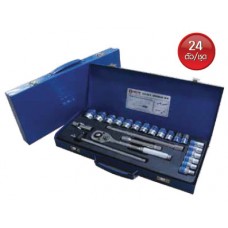 61102 Socket Set  บ๊อกซ์ชุด Cr-V 24ตัว/ชุด เน็ตโต้ NETTO