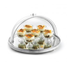 PC2N : Round Plate Mirror with Chrome Polycarbonate Cover TABLECRAFT