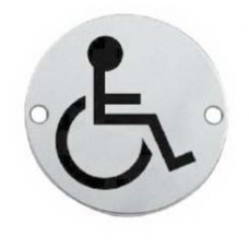 แผ่นป้ายสัญลักษณ์วงกลม Symbol Disabled/คนทุพพลภาพ