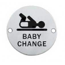 แผ่นป้ายสัญลักษณ์วงกลม Symbol  Baby change/แต่งตัวเด็ก