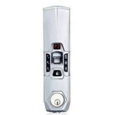 PR-6U2-silver-Digital resident door lock(Fingerprint/password/Mechanical Key-ประตู ล๊อคดิจิตอล -Veco วีโก้ -สีเงิน