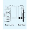 PR-6E3-silver-Digital resident door lock(Card/Mechanical Key-ประตู ล๊อคดิจิตอล -Veco วีโก้ -สีเงิน