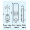 PR-6U2-silver-Digital resident door lock(Fingerprint/password/Mechanical Key-ประตู ล๊อคดิจิตอล -Veco วีโก้ -สีเงิน