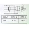 C3-K01 ใส้กุญแจ 2 ทาง พร้อมหางปลาบิด (ห้องน้ำ) Colt