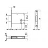 213.01.226 อุปกรณ์ล็อคเฟอร์นิเจอร์ HAFELE เฮเฟเล่ ตลับกุญแจระบบมอร์ทิส พร้อมกุญแจล็อค 1 จังหวะ แผ่นเพลทด้านหน้า 70 มม. ระยะเจาะ D 25 มม. (ขวา/สำหรับลิ้นชัก)