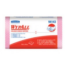 94143 Kimberly-Clark คิมเบอร์ลี่ย์-คล๊าค WYPALL* Colour Coded ผ้าเช็ดอเนกประสงค์ สำหรับเช็ดทำความสะอาดทั่วไป สีแดง