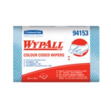 94153 Kimberly-Clark คิมเบอร์ลี่ย์-คล๊าค WYPALL* Colour Coded ผ้าเช็ดอเนกประสงค์ สำหรับงานหนัก สีฟ้า