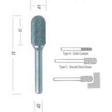 เหล็กเจียคาร์ไบด์ทรงกระบอกหัวมน  Radius End  "MARATHON"