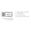 SN120-KU-MMIB ซิงค์ล้างจาน สแตนเลส แบบ2อ่าง มีที่พักจาน ตราเพชร