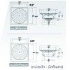 DFD3-S302  SNOW ตะแกรงกันกลิ่นทรงสี่เหลี่ยม   ตราเพชร