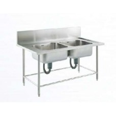 DOUBLE SINK TABLE    ซิ้งค์ 2 หลุม    - ตราเพชร