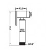 485.95.006 ชุดสายฉีดชำระ ทองเหลืองสีโครมเงา ยี่ห้อเฮเฟเล่ Hafele