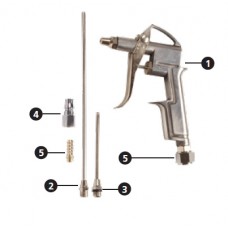 31343 ปืนฉีดลม 5 ตัว/ชุด รุ่น NT-BGA-5 NETTO เน็ตโต้ 