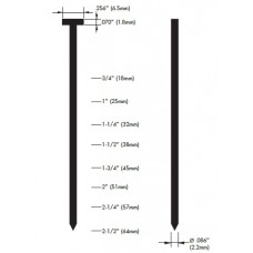 10451 ตะปูคอนกรีต หัวใหญ่ 2.2x15มม. รุ่น ST-15 ยี่ห้อ HYBRID